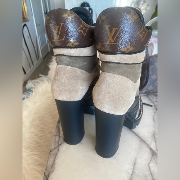 Louis Vuitton Monogram and Suede Star Trail Ankle Boot - Picture 6 of 6